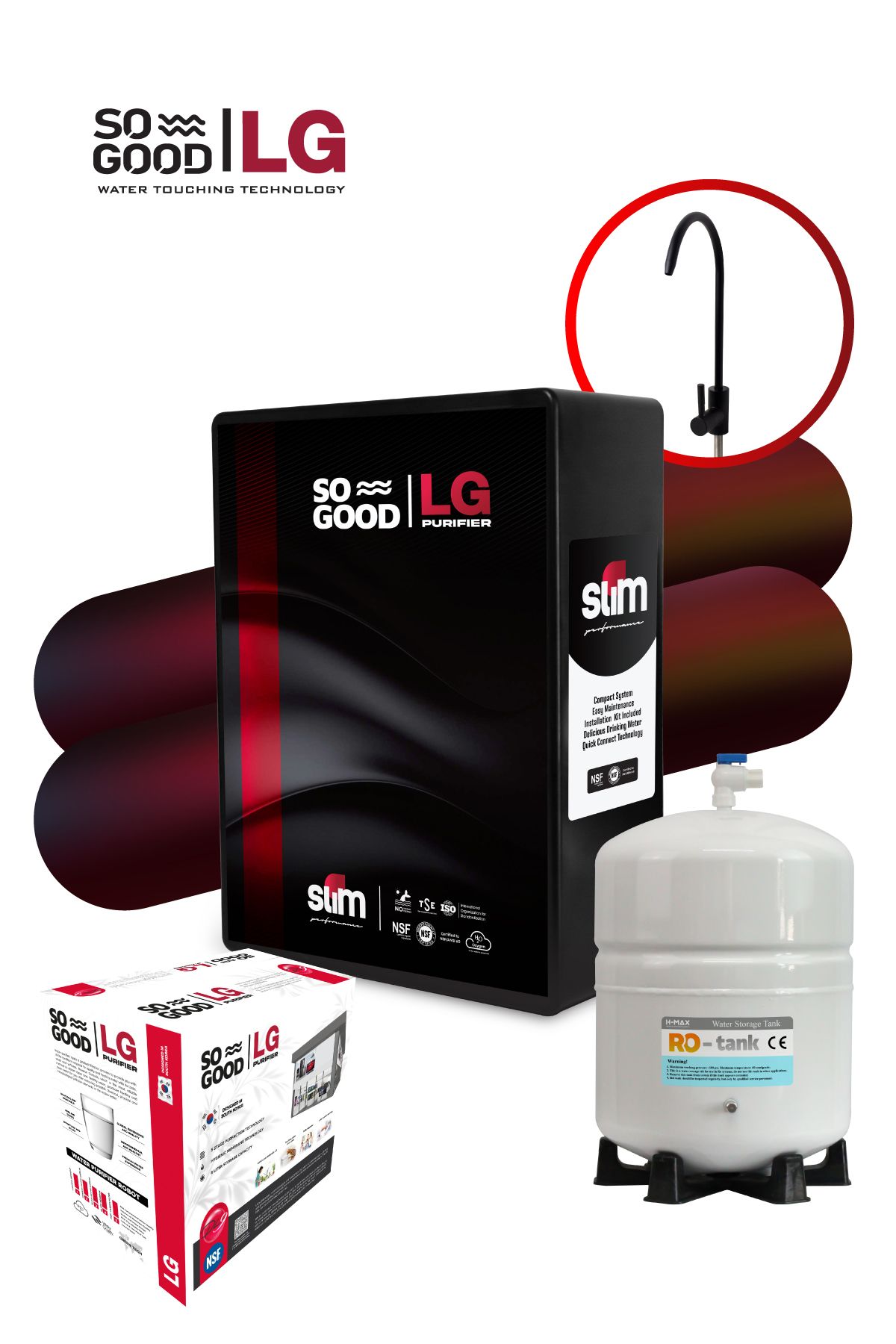 so good lgpurifier 100 GPD So Good LG Slim Performans 8 Litre Su Arıtma Cihazı