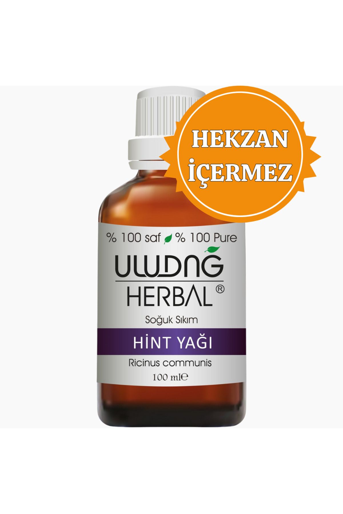 ULUDAĞ HERBAL Hint Yağı 100 ml Hekzansız %100 Doğal Saf