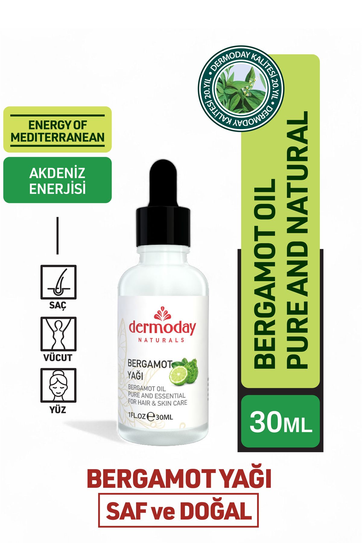 Dermoday Bergamot Yağı 30 ml