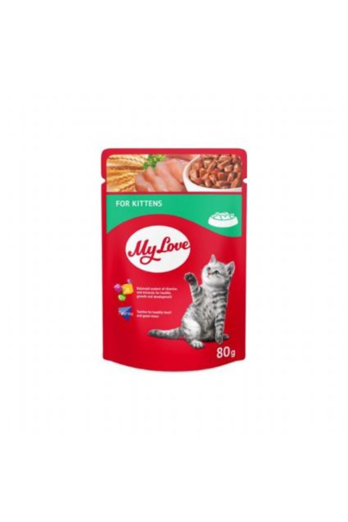 mylove My Love Yavru Kediler İçin Pouch Kedi Maması 80 Gr