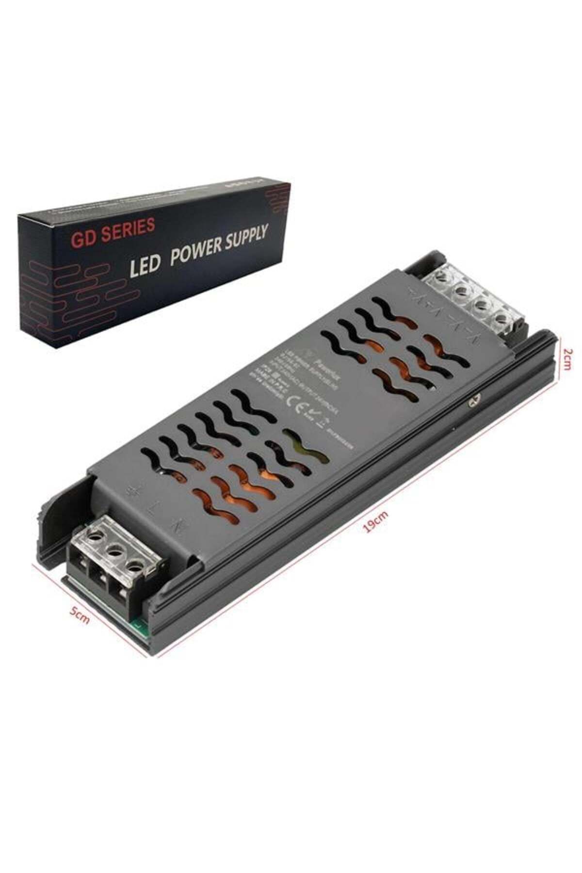 NZM TİCARET Powerlux Dj156-02 Metal Kasa Izgaralı Adaptör 24 Volt 5 Amper