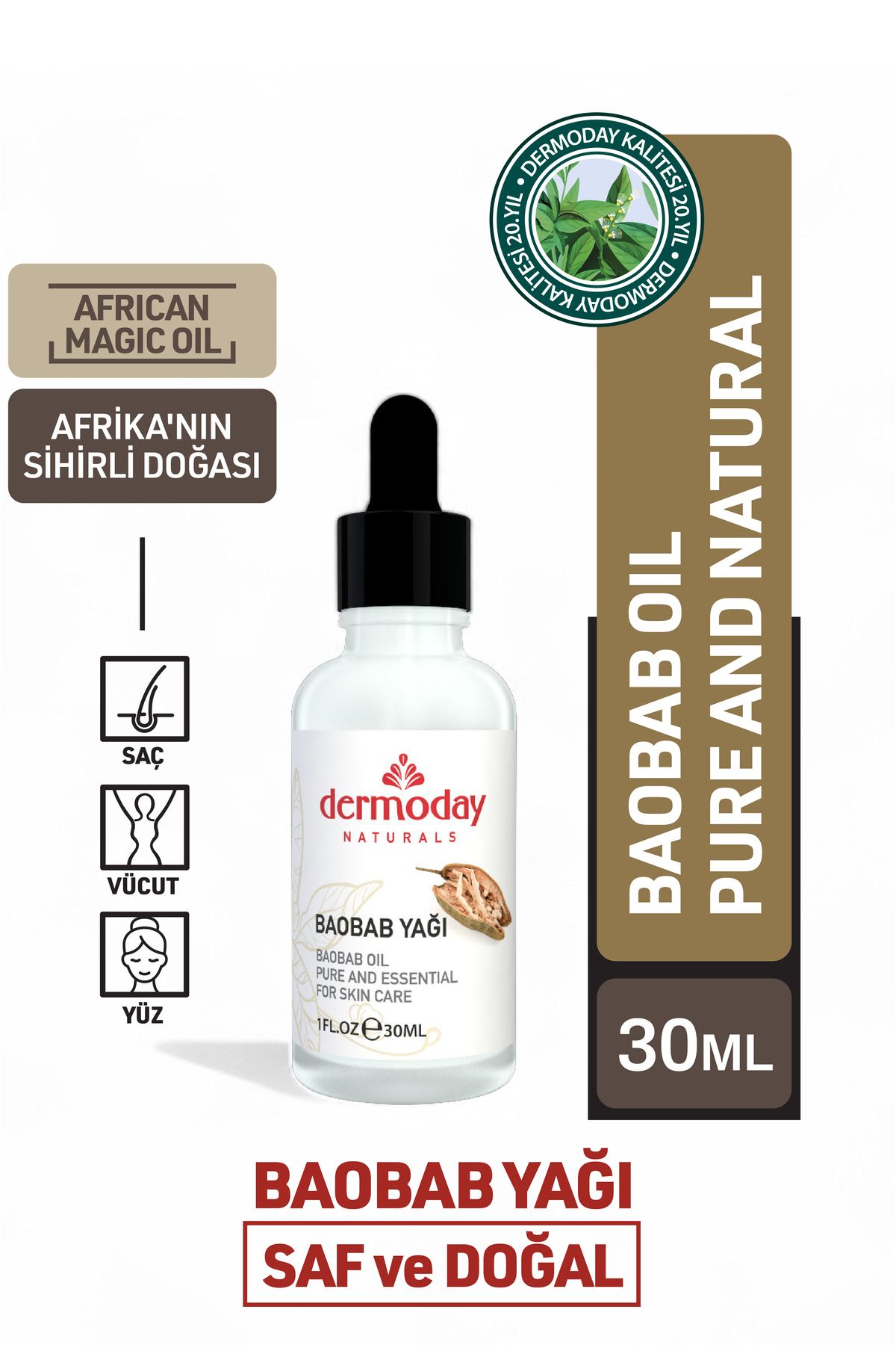 Dermoday Baobab Yağı 30 ml