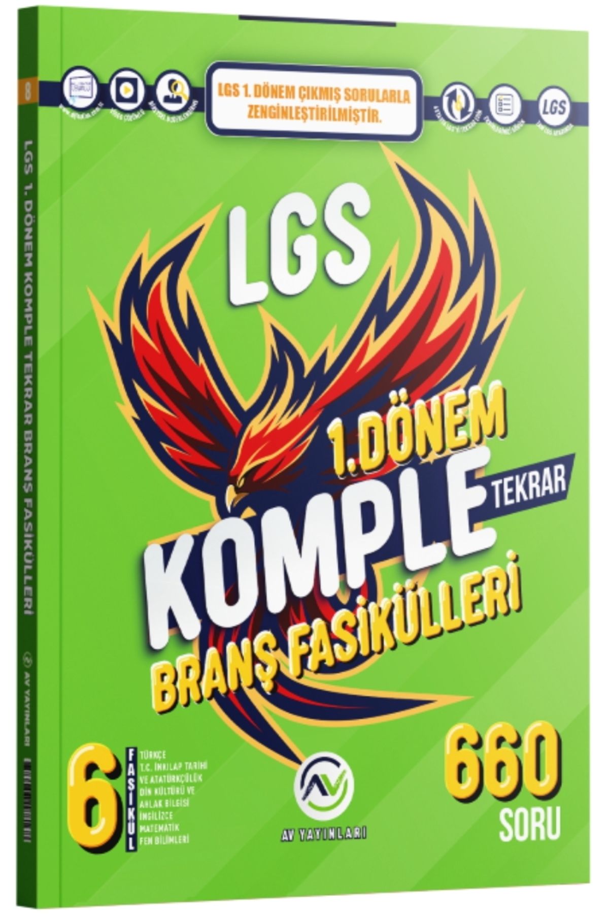 AV YAYINLARI Av Yayınları 8. Sınıf LGS 1. Dönem Komple Branş Fasikülleri Tekrar Kitabı