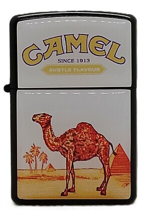 ATA TANITIM Yüksek Kaliteli Benzinli Klasik Çakmak, Camel Logolu