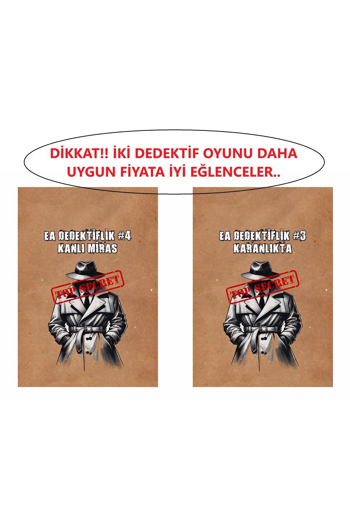 EGE AKADEMİ KARANLIKTA SUİKAST VE MİRAS DAVASINDA SUİKAST DEDEKTİF OYUNU İKİLİ PAKET