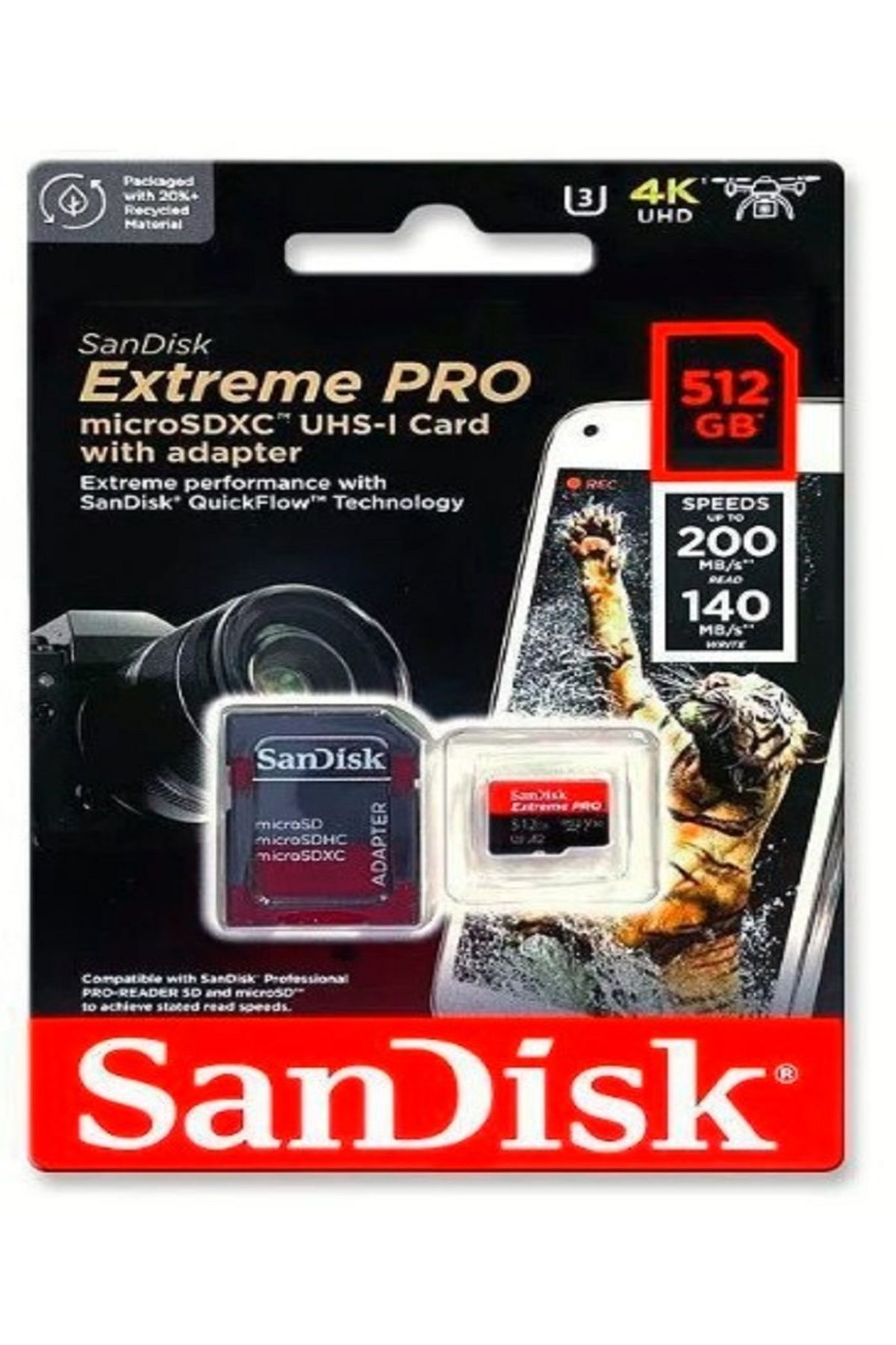 SanDisk Extreme Pro 512GB 200/140MB/s microSDXC