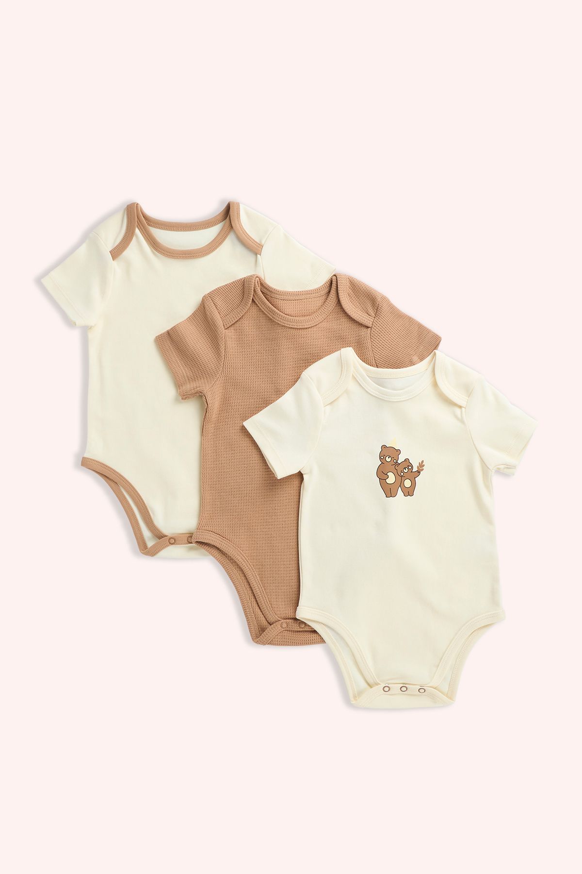 Panço Unisex Yenidoğan 3'lü Body Set