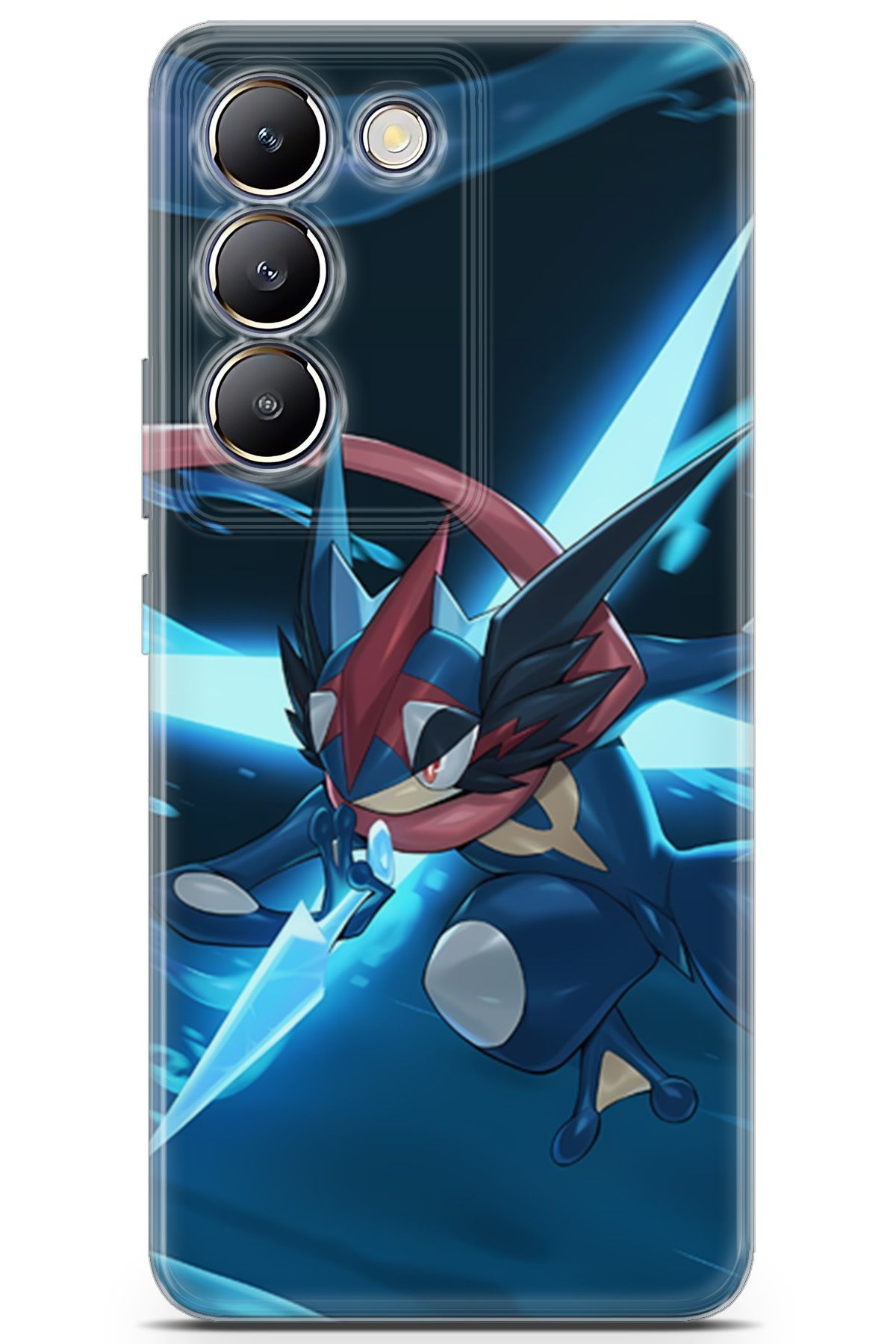 Kordilya Vivo V30 Lite uyumlu Pokemon 27 TPU Ash Greninja Pokemon