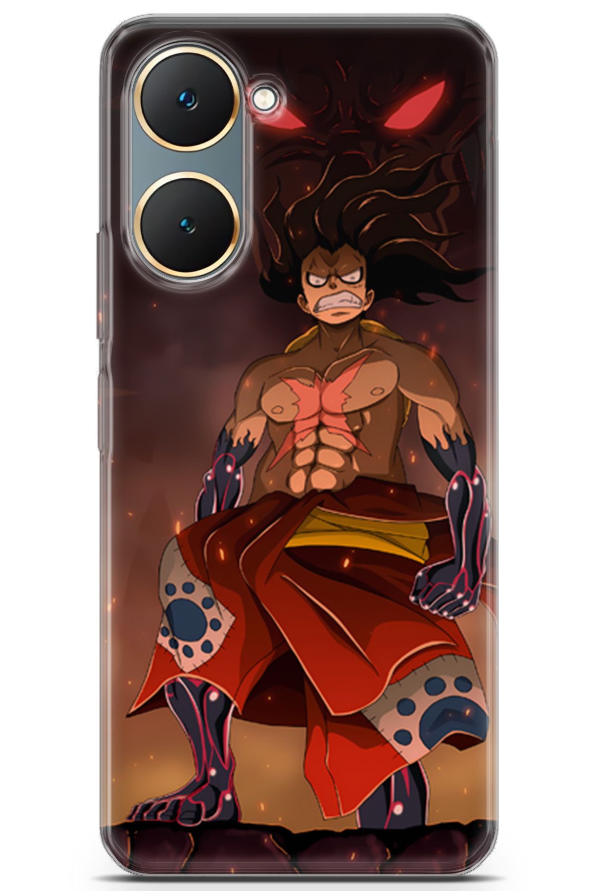 Uvilda Vivo Y18 uyumlu Anime 21 Telefon Kabı One Piece Luffy I