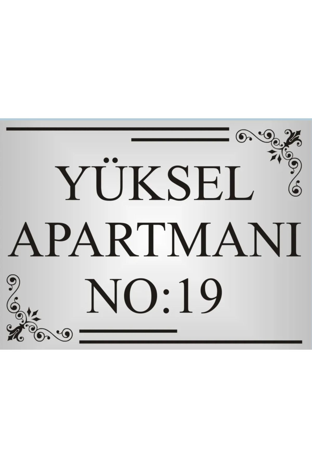 sıradışıhediyem Apartman site Isimliği Kapı Tabelası villa isimliği apart isimliği BÜYÜK BOY A3 ebatında 30x42 cm.