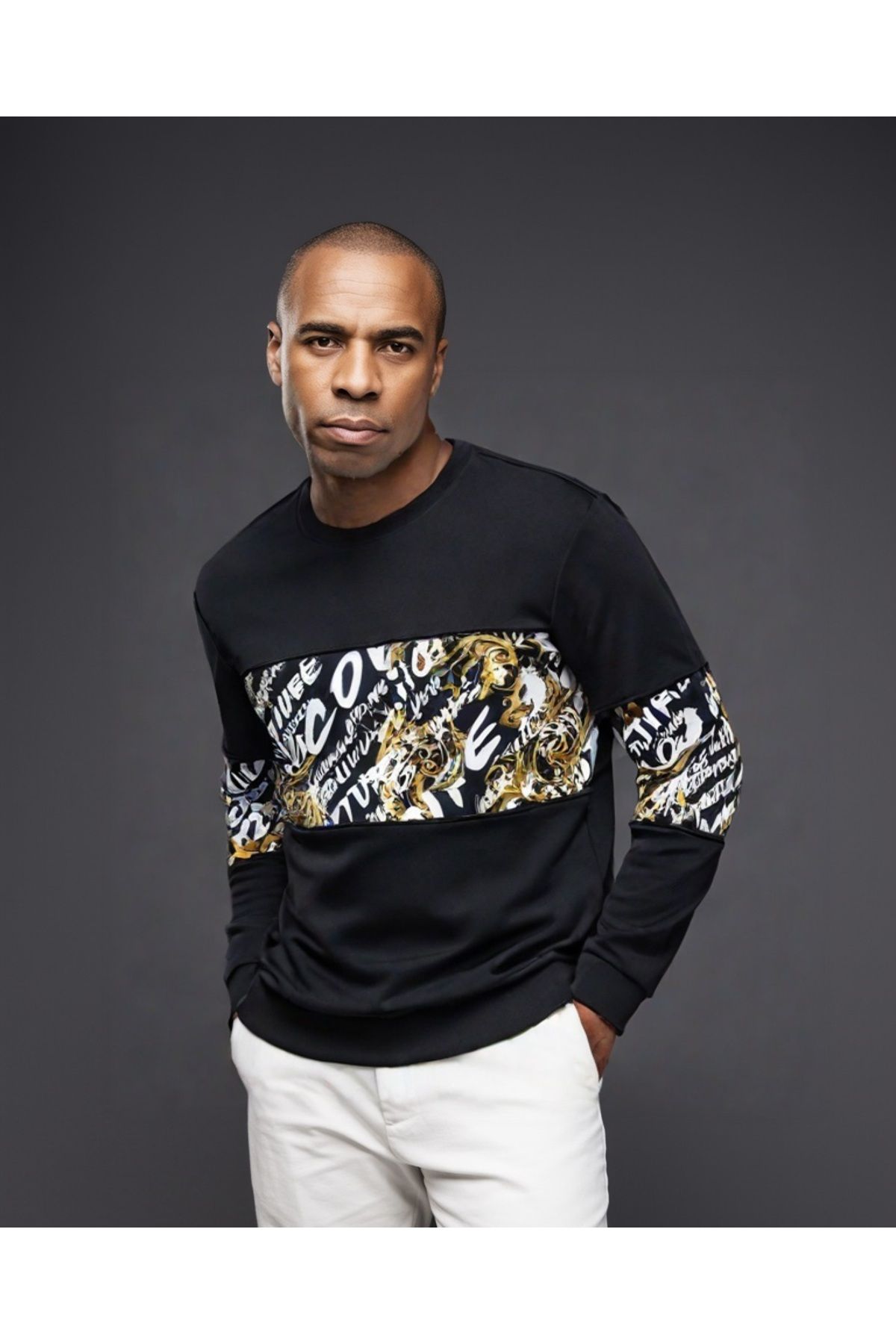 VERSACE JEANS COUTURE Garland Print Sweatshirt