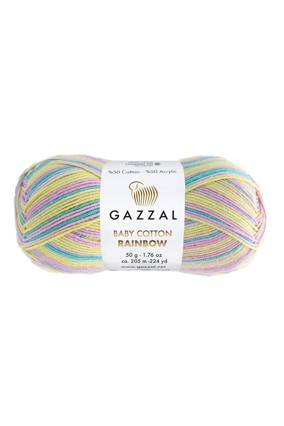 Gazzal Baby Cotton Rainbow El Örgü Ipliği