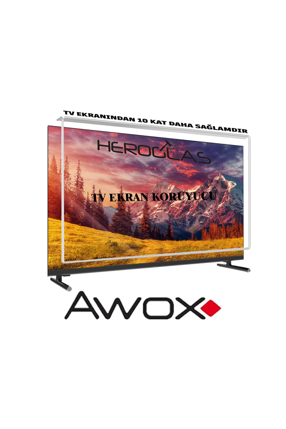 HEROGLAS AWOX     3282SR Uydu Alıcılı HD Ready 32İNÇ TV EKRAN KORUYUCU