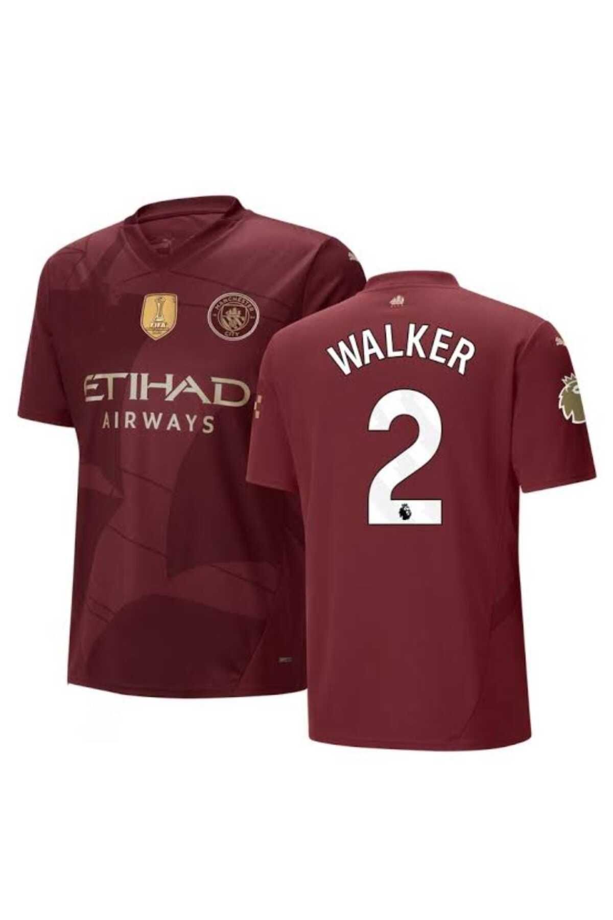 BYSPORTAKUS Kyle Walker 2024/25 Yeni Sezon Alternatif Forması (BORDO)