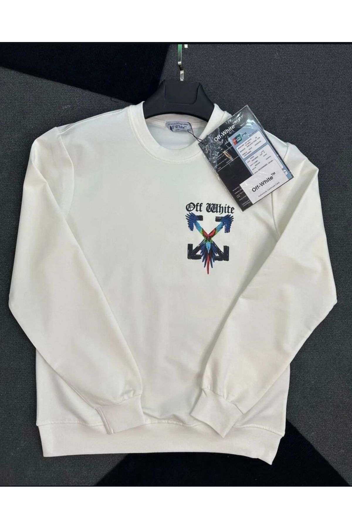 STONE ISLAND Off White erkek sweatshirt