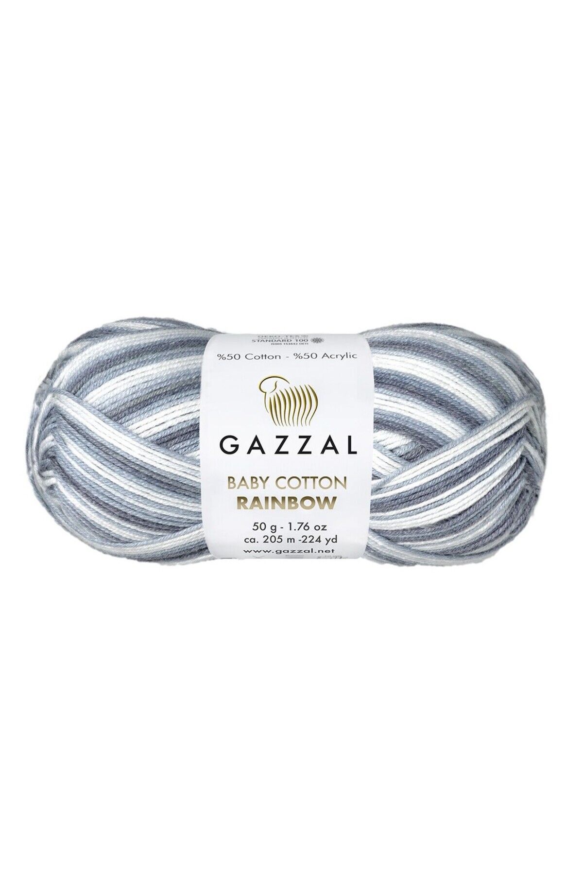 Gazzal Baby Cotton Rainbow El Örgü Ipliği