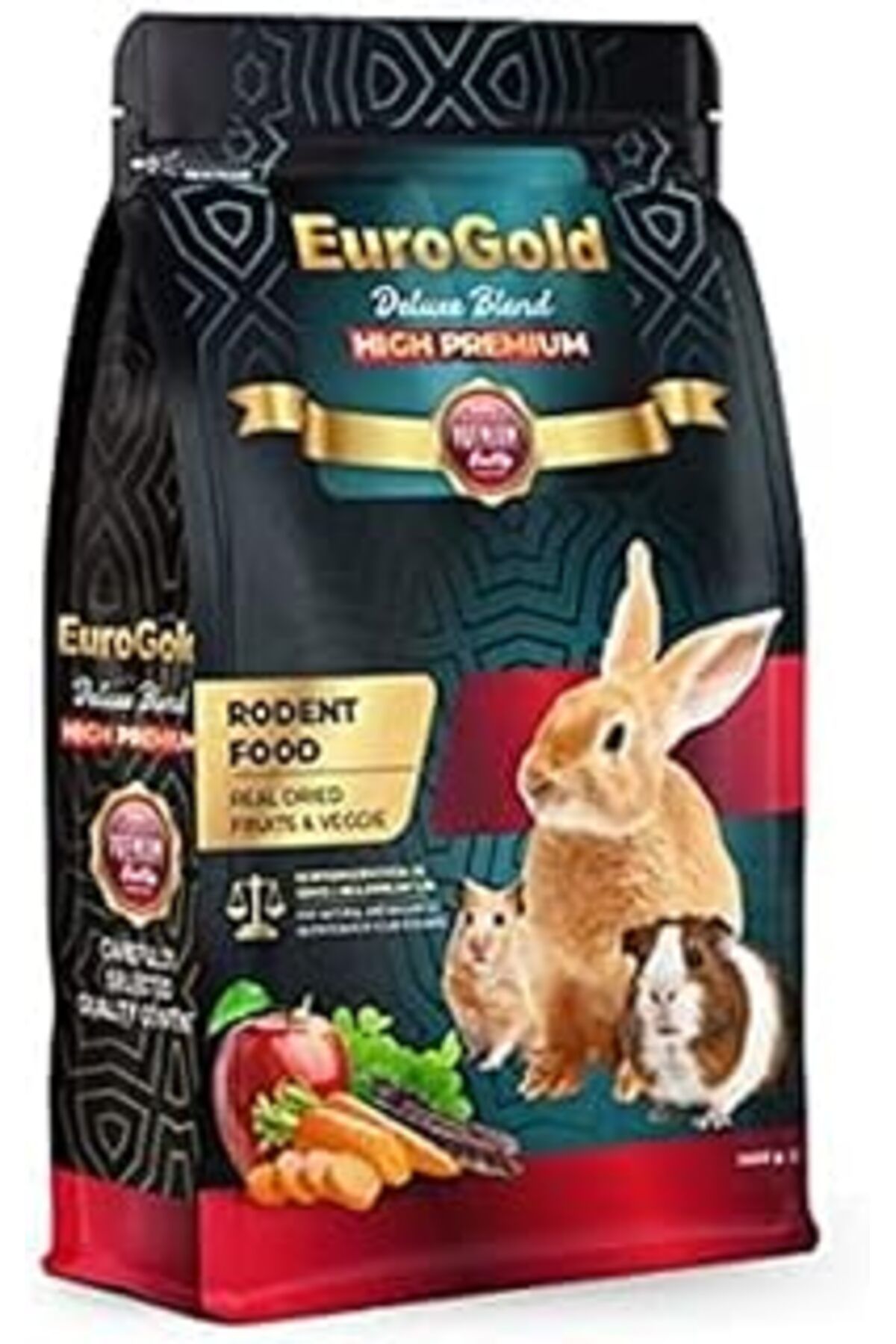 ZUHUDİ Euro Deluxe Blend Kemirgen Yemi (Tavşan, Hamster, Guinea Pig), 1 Kg