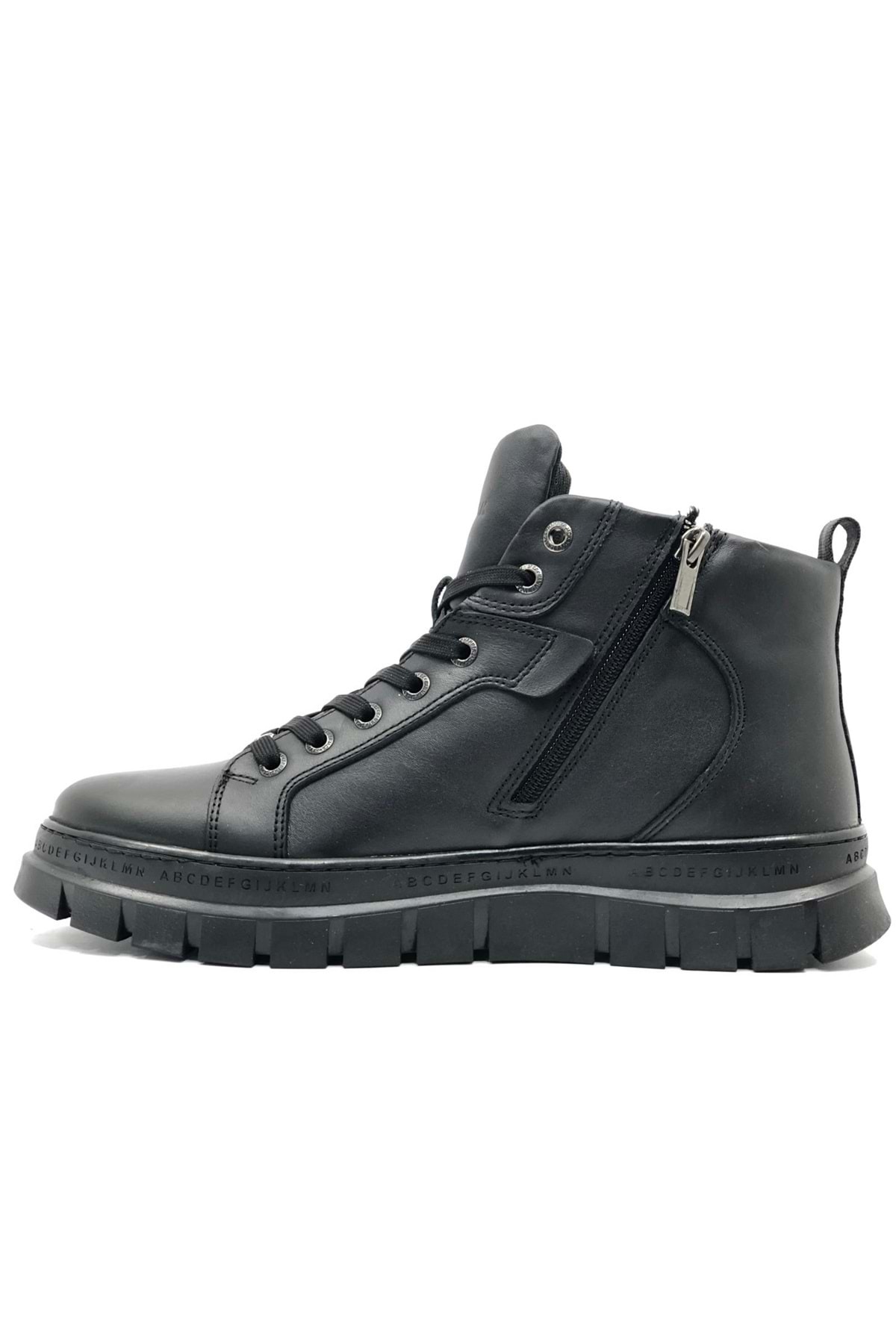 Hammer Jack 102-24865-M Derry Deri Casual Erkek Bot SİYAH-CİLT görsel 4
