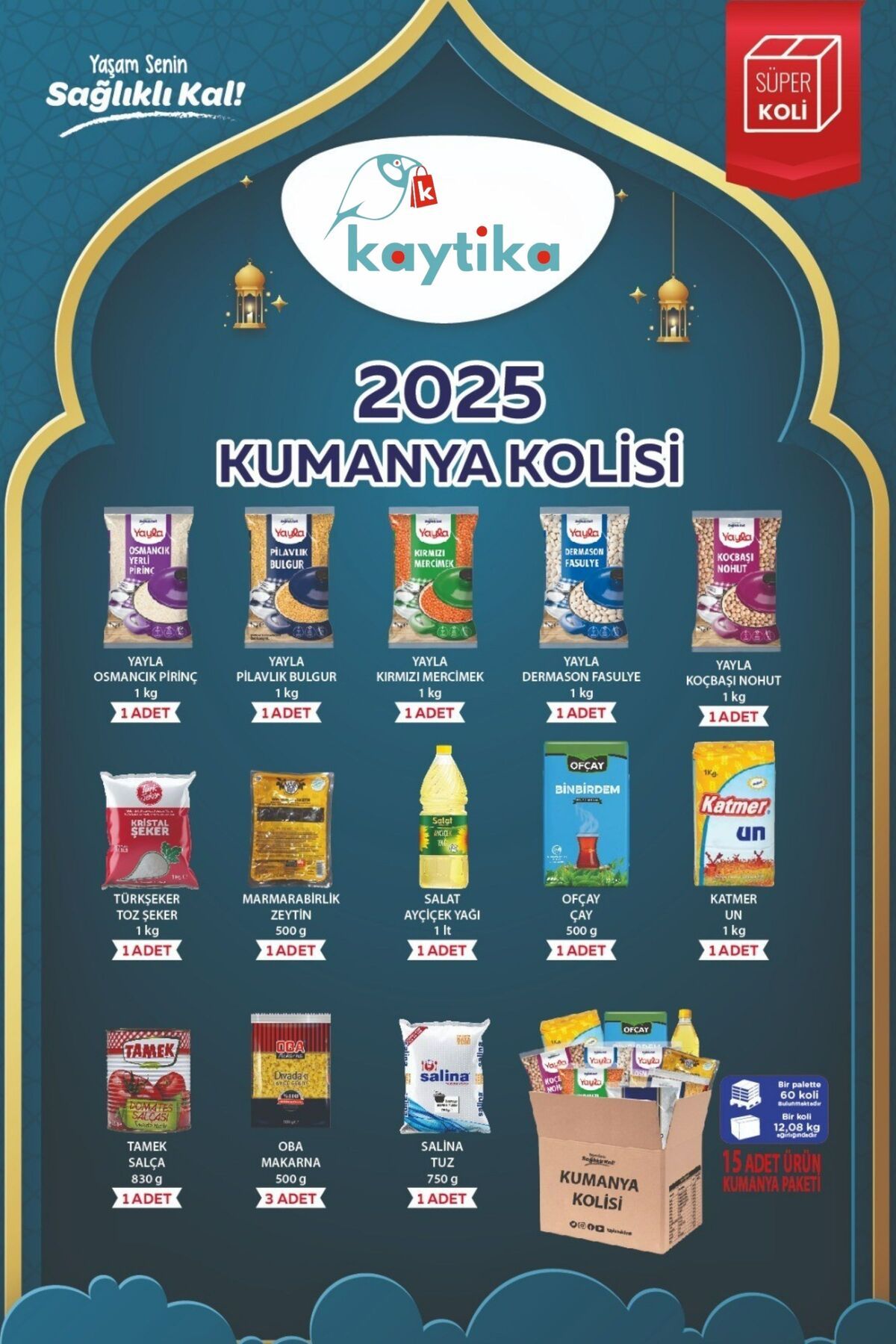 Kaytika Ramazan Kumpanya Kolisi 15 Parça Süper Paket