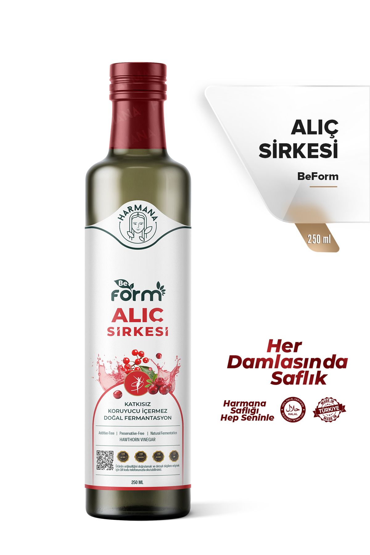 HARMANA Be Form Alıç Sirkesi 250 ml