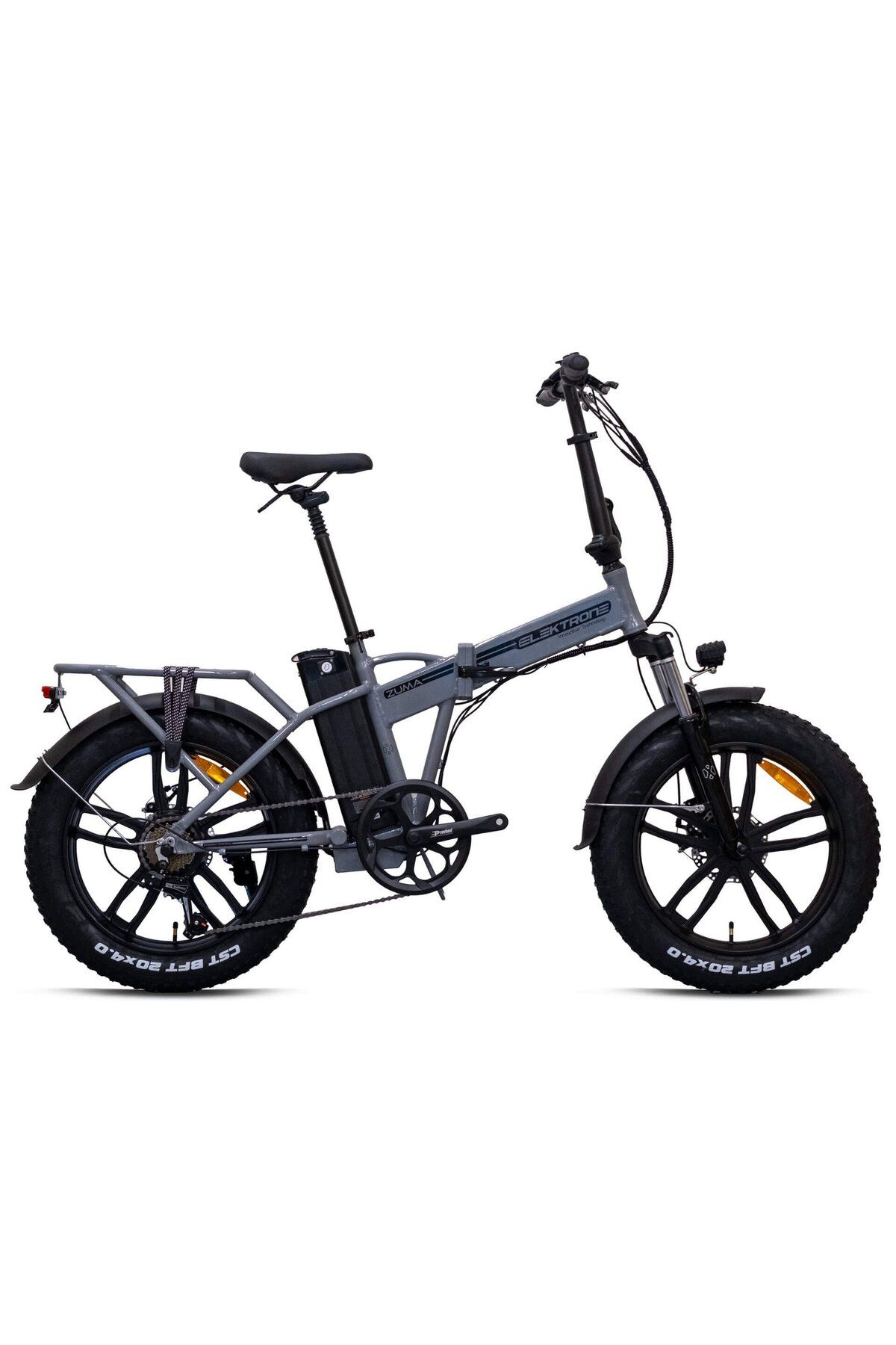 Kron Elektrone Zuma E-bike Fatbike 20 Katlanir Si̇yah-gri̇