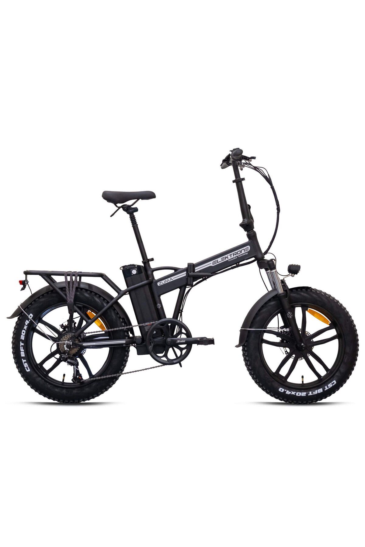 Butik KRON ELEKTRONE ZUMA E-BIKE FATBIKE 20 KATLANIR SİYAH-GRİ