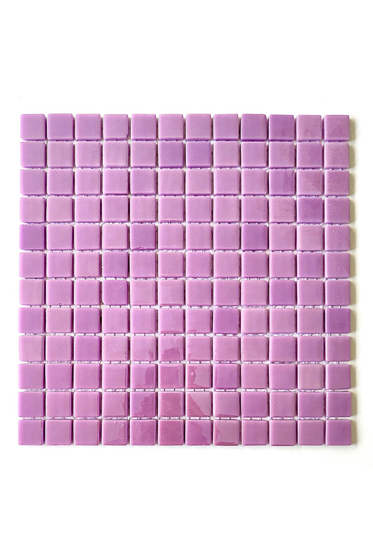 MozaiKristaL Tüm Yüzeylere Uygulanabilir 25x25mm. Lila, 31.5x31.5cm. Fileli Cam Mozaik. ( 1 M2 Fiyatı )