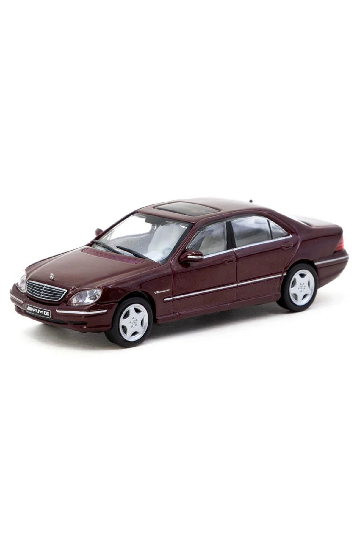 TOYFEST Tarmac Works 1/64 Mercedes-Benz S 55 AMG Bordeaux Red Metallic