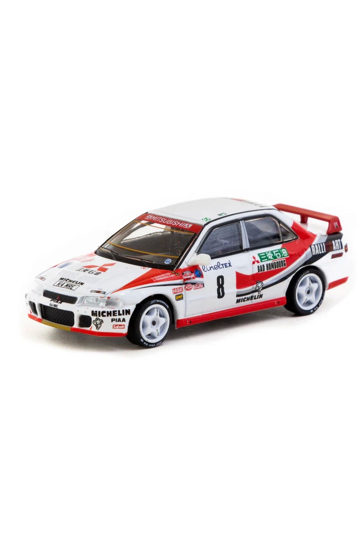 TOYFEST Tarmac Works 1/64 Mitsubishi Lancer Evolution Rallye Monte-Carlo 1993 #8