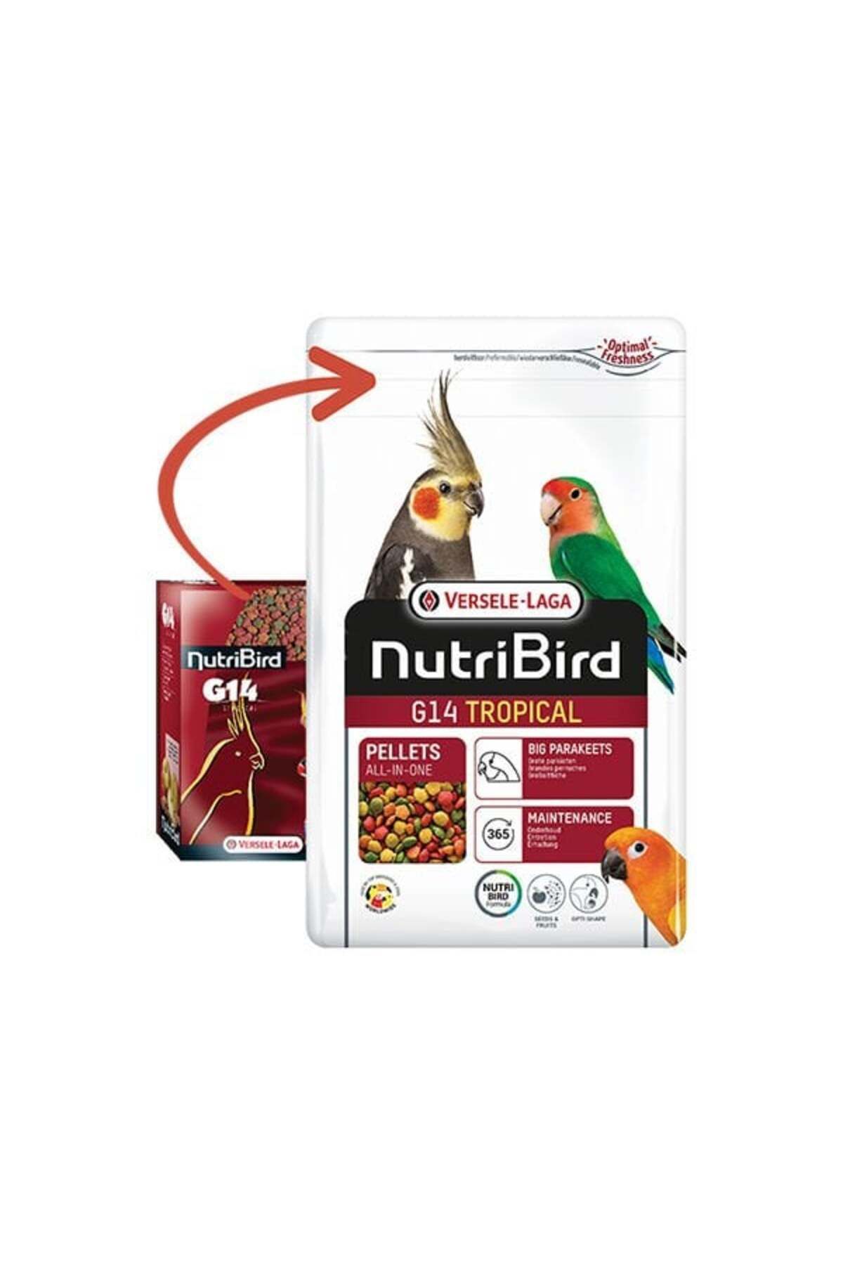 Versele Laga Nutribird G14 Tropikal Pelet Paraket Yemi 10 Kg