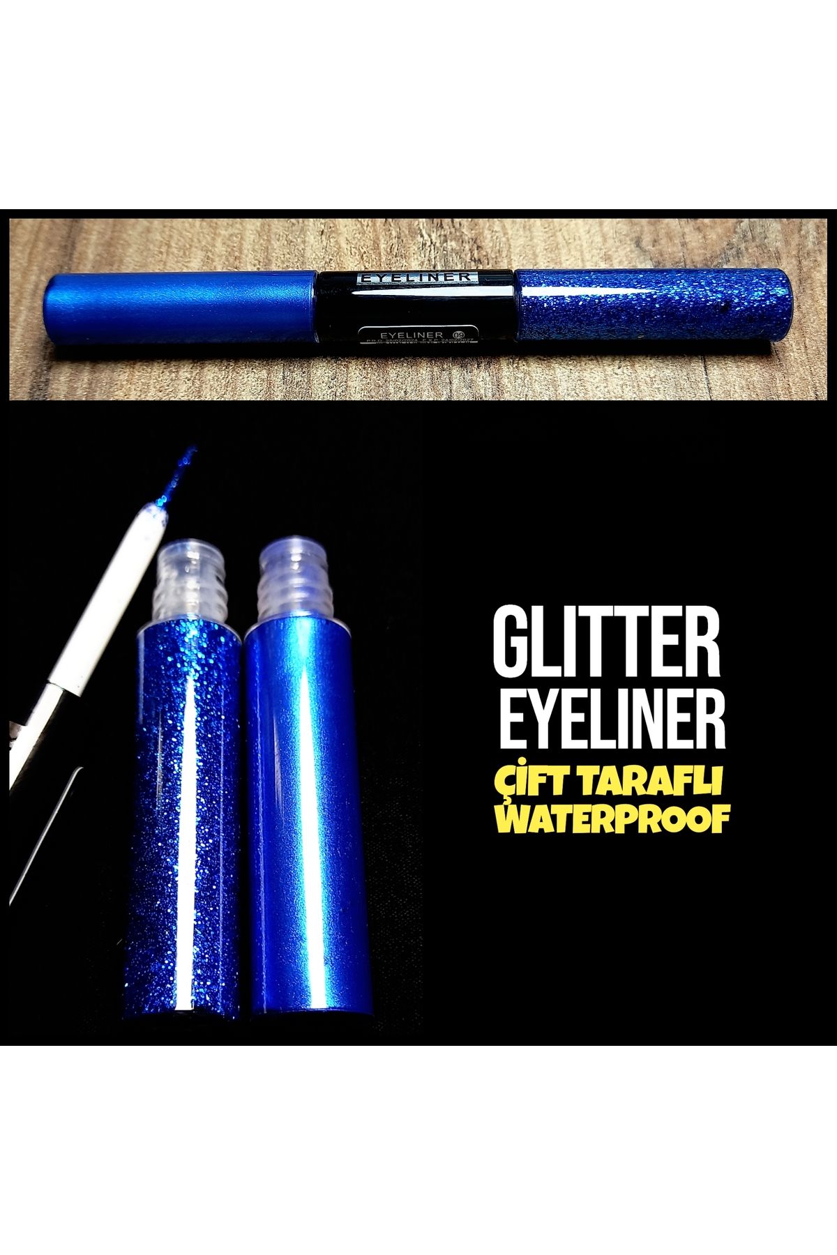 PRO 10 PRO ON Glitter Simli Eyeliner Çift Taraflı Waterproof Hediyeli