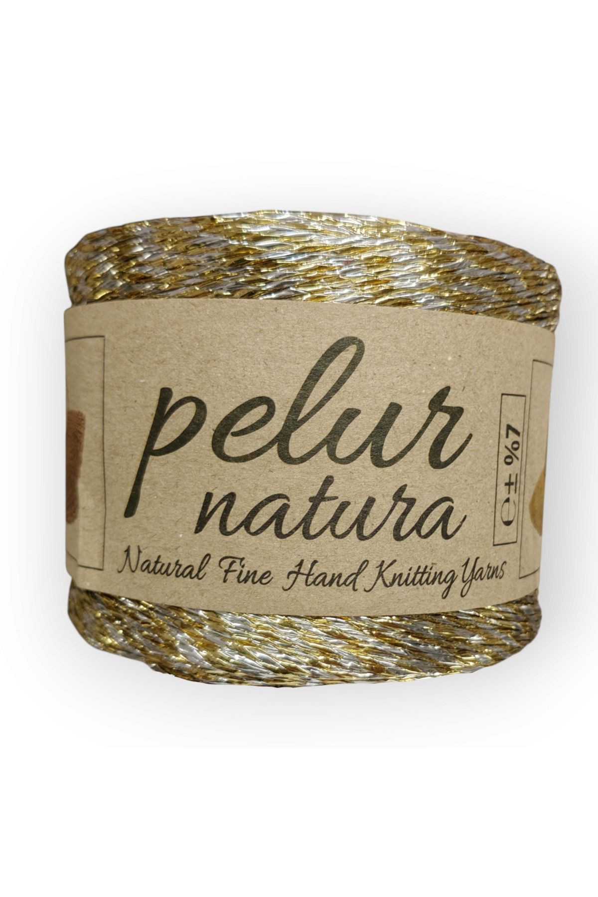 Pelur Natura Metalik rafya ip