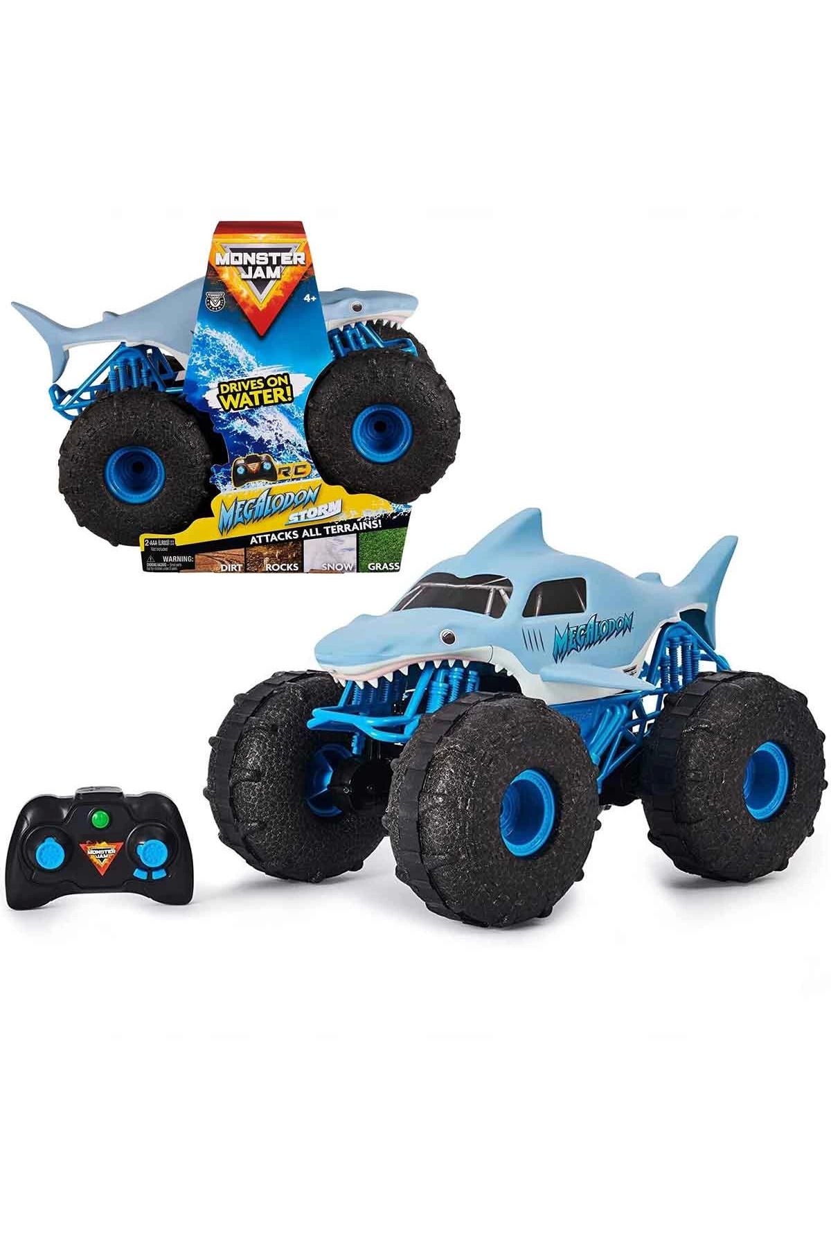 SLNN 1:15 Monster Jam Megalodon Storm Kumandalı Amfibi Araç