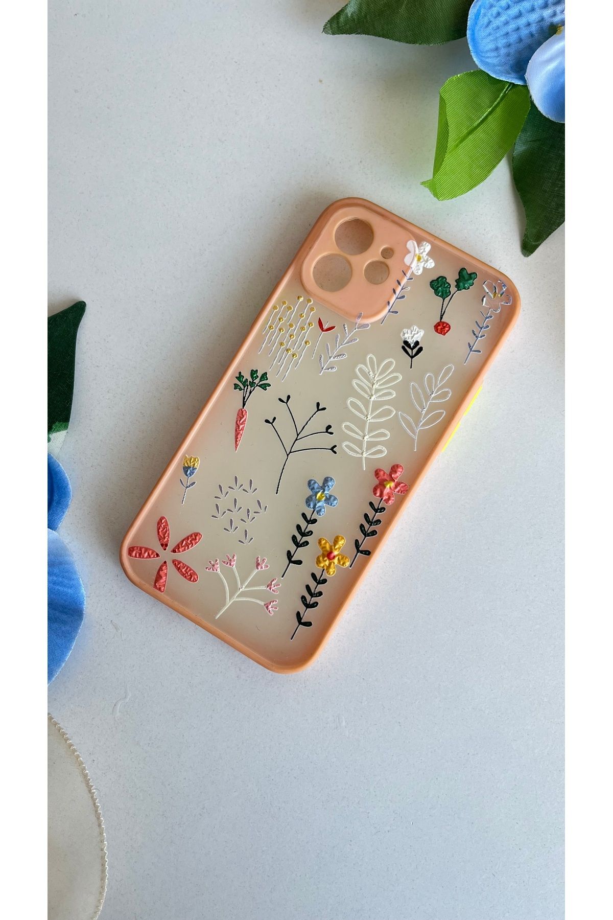 shop Iphone 12 Çiçek Desenli Kılıf