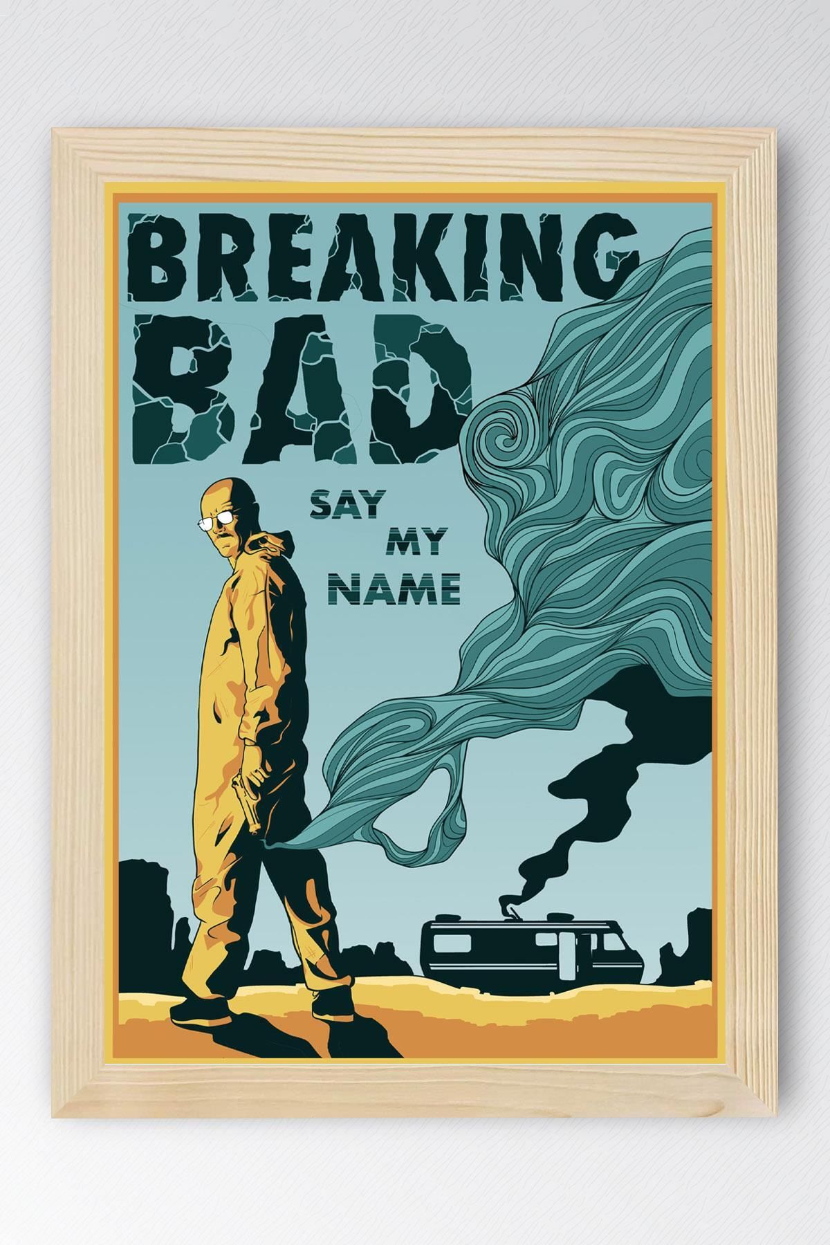 Saturn Breaking Bad Çerçeveli Tablo - Dizi Afişi Poster Tablo