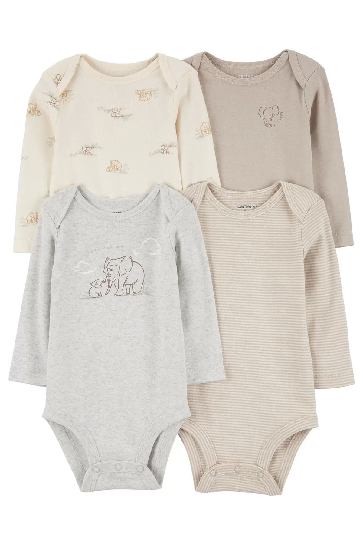 mtm My The Mall Bebek Uzun Kollu Body Set 4'lü Paket  Renkli