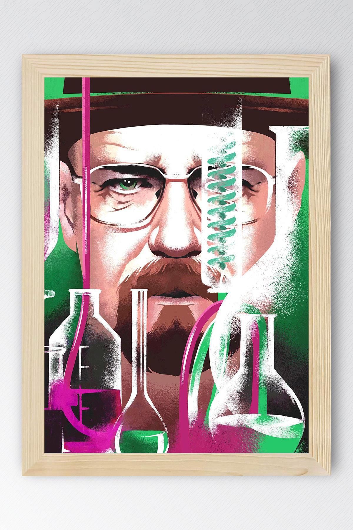 Saturn Breaking Bad Çerçeveli Tablo - Dizi Afişi Poster Tablo