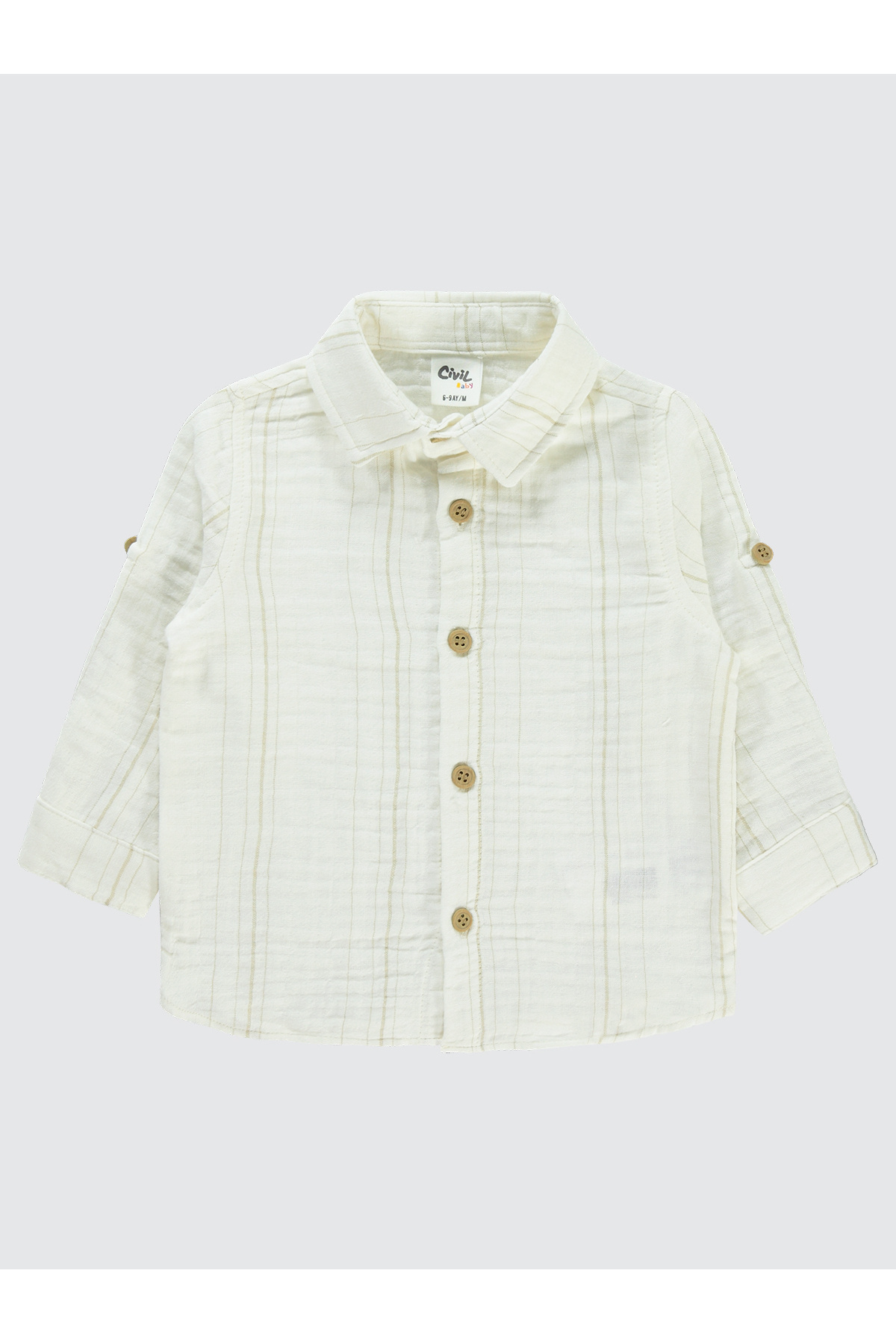 سیویل بیبی پیراهن پسرانه نوزادی قهوهای ۶ تا ۱۸ ماه سیویل بیبی پیراهن پسرانه نوزادی قهوهای ۶ تا ۱۸ ماه
