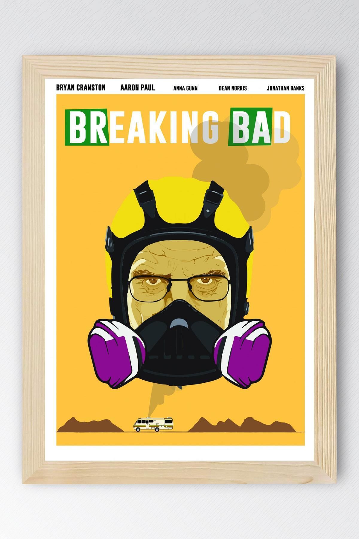 Saturn Breaking Bad Çerçeveli Tablo - Dizi Afişi Poster Tablo