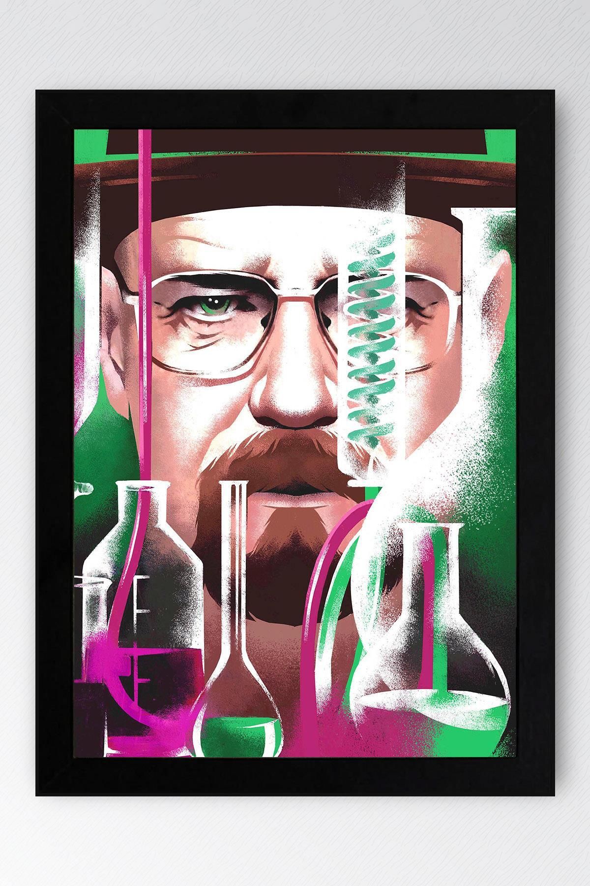 Saturn Breaking Bad Çerçeveli Tablo - Dizi Afişi Poster Tablo