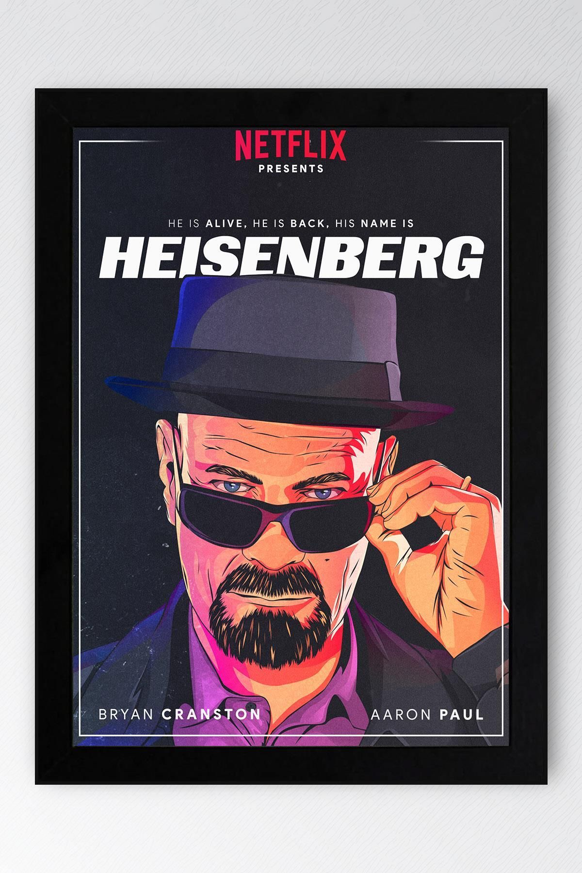 Saturn Breaking Bad Çerçeveli Tablo - Dizi Afişi Heisenberg Poster Tablo