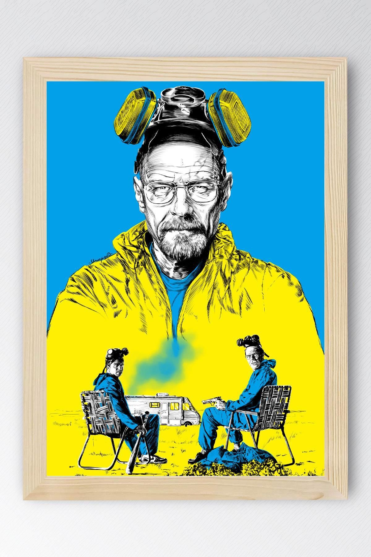 Saturn Breaking Bad Çerçeveli Tablo - Dizi Afişi Poster Tablo