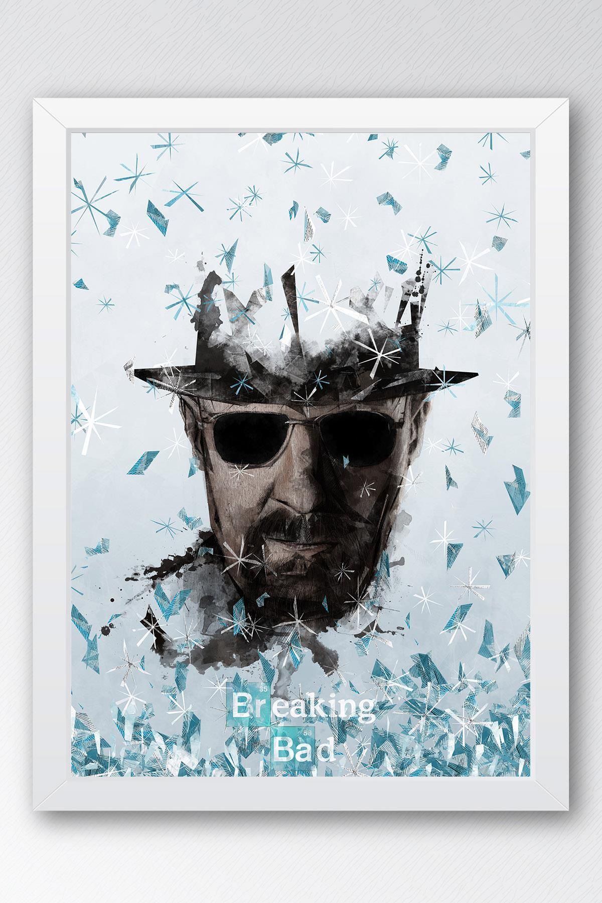 Saturn Breaking Bad Çerçeveli Tablo - Dizi Afişi Poster Tablo