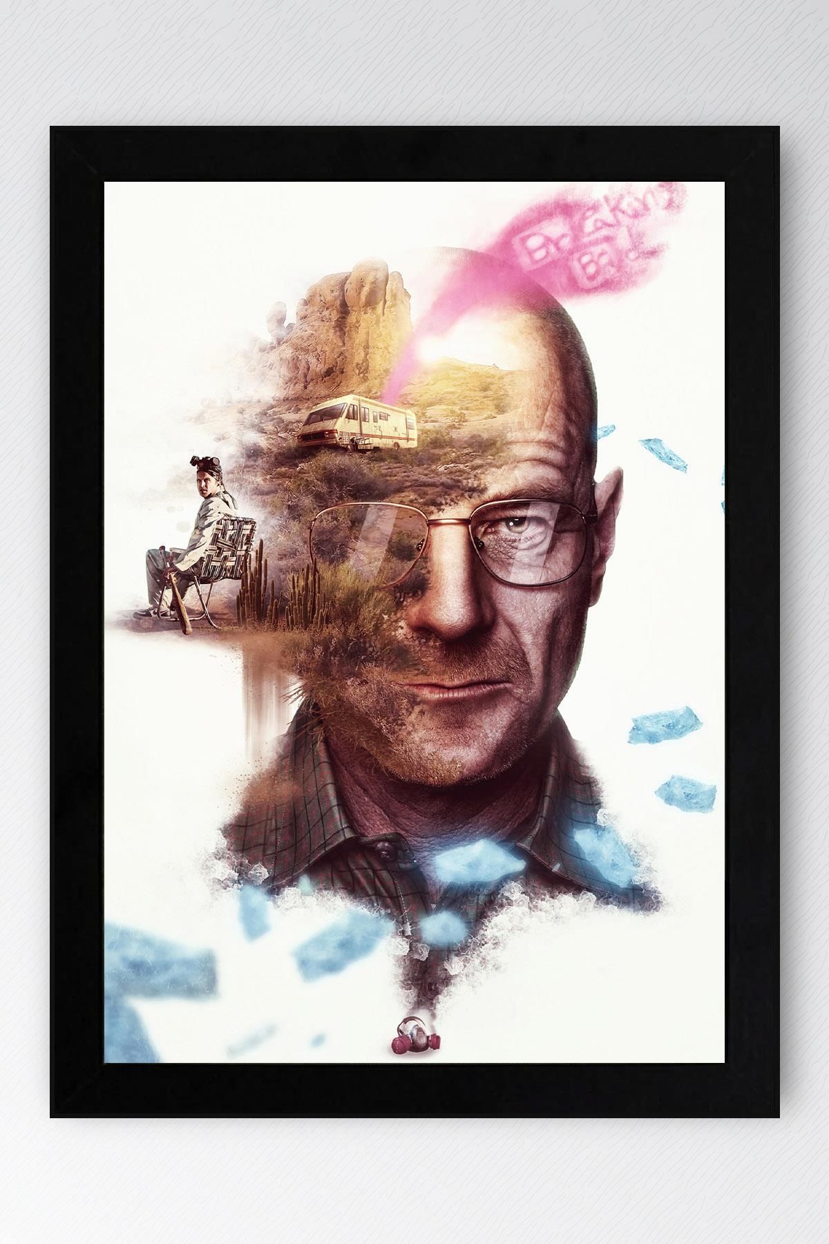 Saturn Breaking Bad Çerçeveli Tablo - Dizi Afişi Poster Tablo