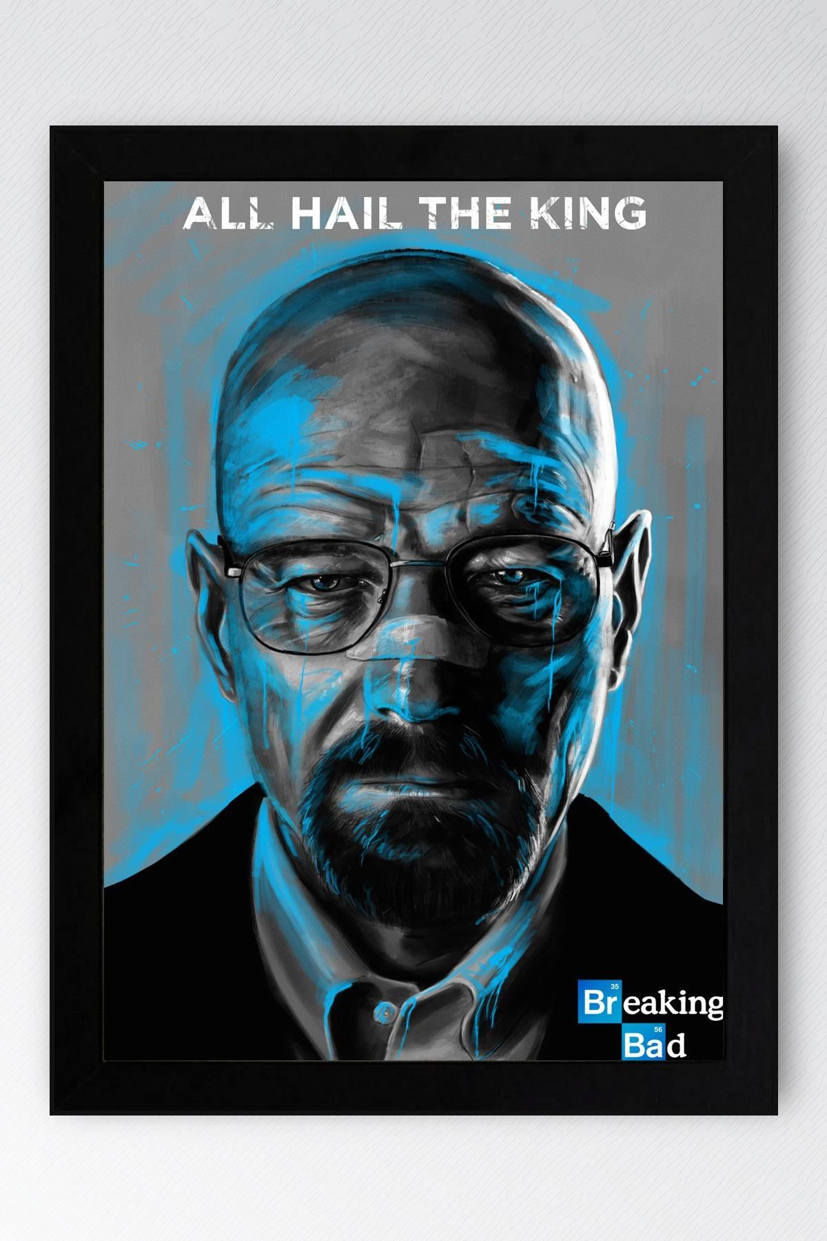 Saturn Breaking Bad Çerçeveli Tablo - Dizi Afişi Walter White Poster Tablo