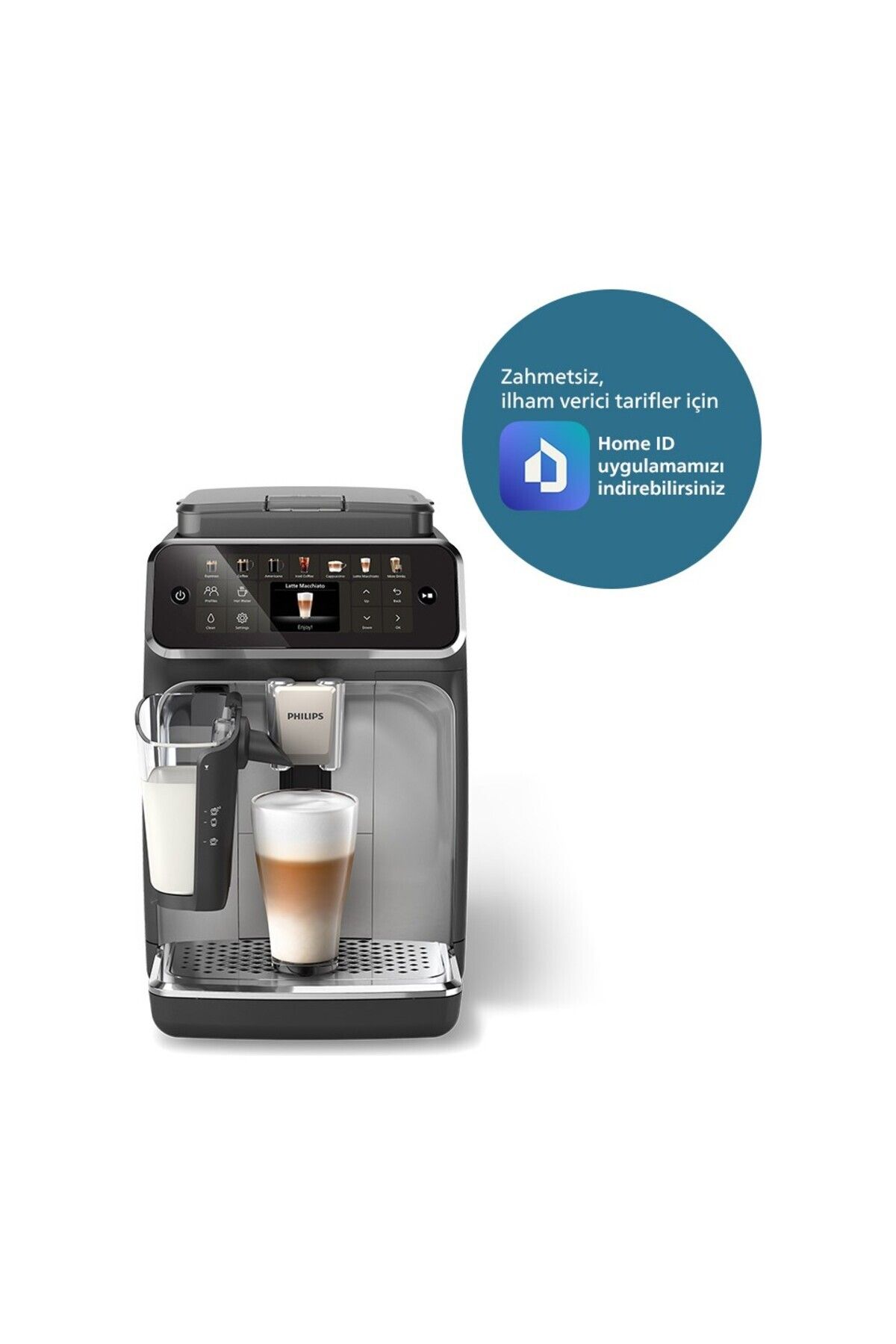 Philips LatteGo Tam Otomatik Espresso Makinesi, 12 Sıcak ve Soğuk İçecek, Silent Brew,