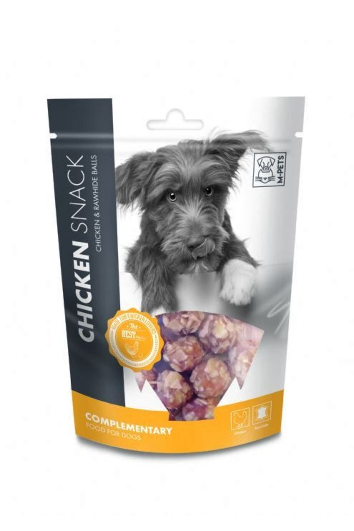 MPET M Pets Köpek Ödül Maması Chicken & Rawhide Balls 80gr