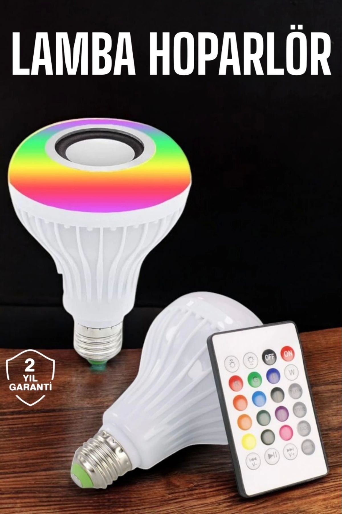 ASTRALTECH Kablosuz Bluetooth Hoparlör Led Lamba