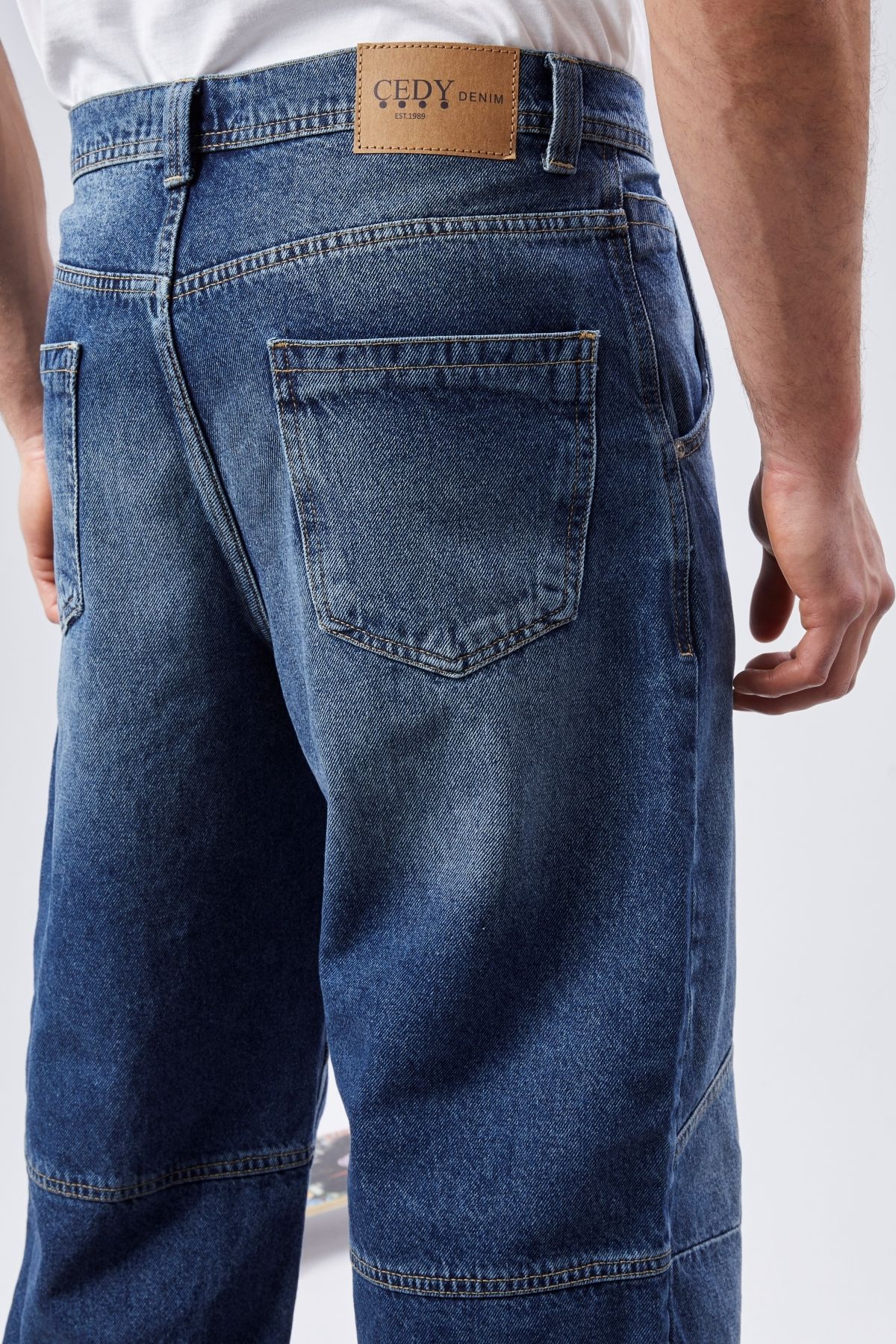 CEDY DENIM-High Quality Men's High Waist Skater Baggy Jeanpants C362 7