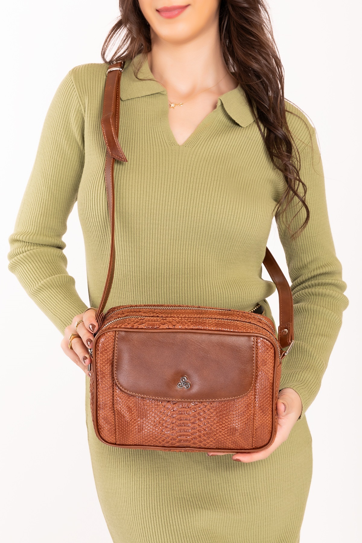 Gondol-Stylish Snake Leather Shoulder Bag - Ysm.1984 5